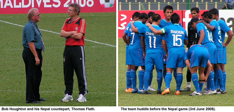 India's football team in the SAFF Championships in Maldives 2008